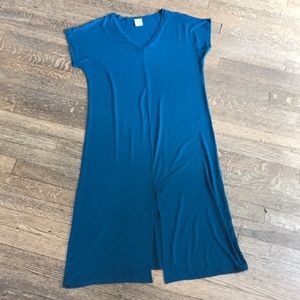 Fun turquoise jersey T Shirt Dress